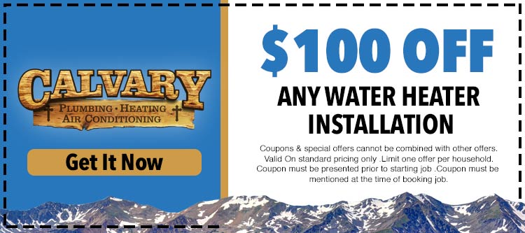 discount on any water heater installation service